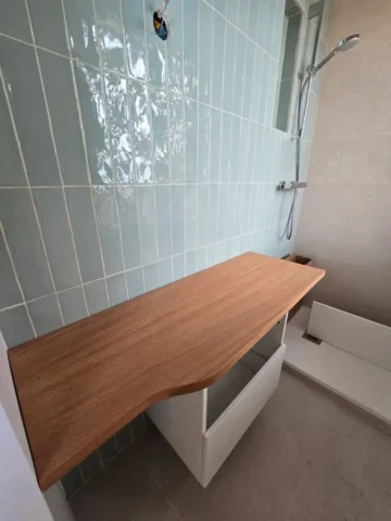 plan vasque SDB en sippo massif