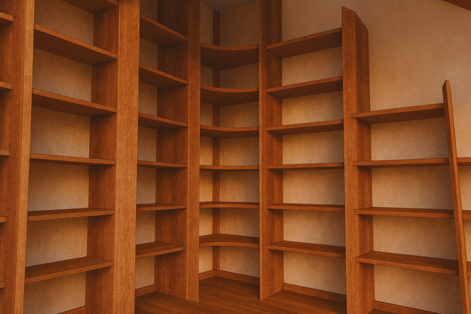 Menuisier et ébéniste Montpellier. 3D bibliothèque.