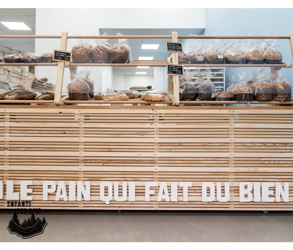 Borne d'accueil boulangerie à Montpellier